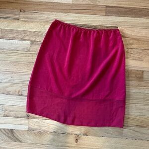 Vanity Fair Vibrant Red slip Mini Skirt